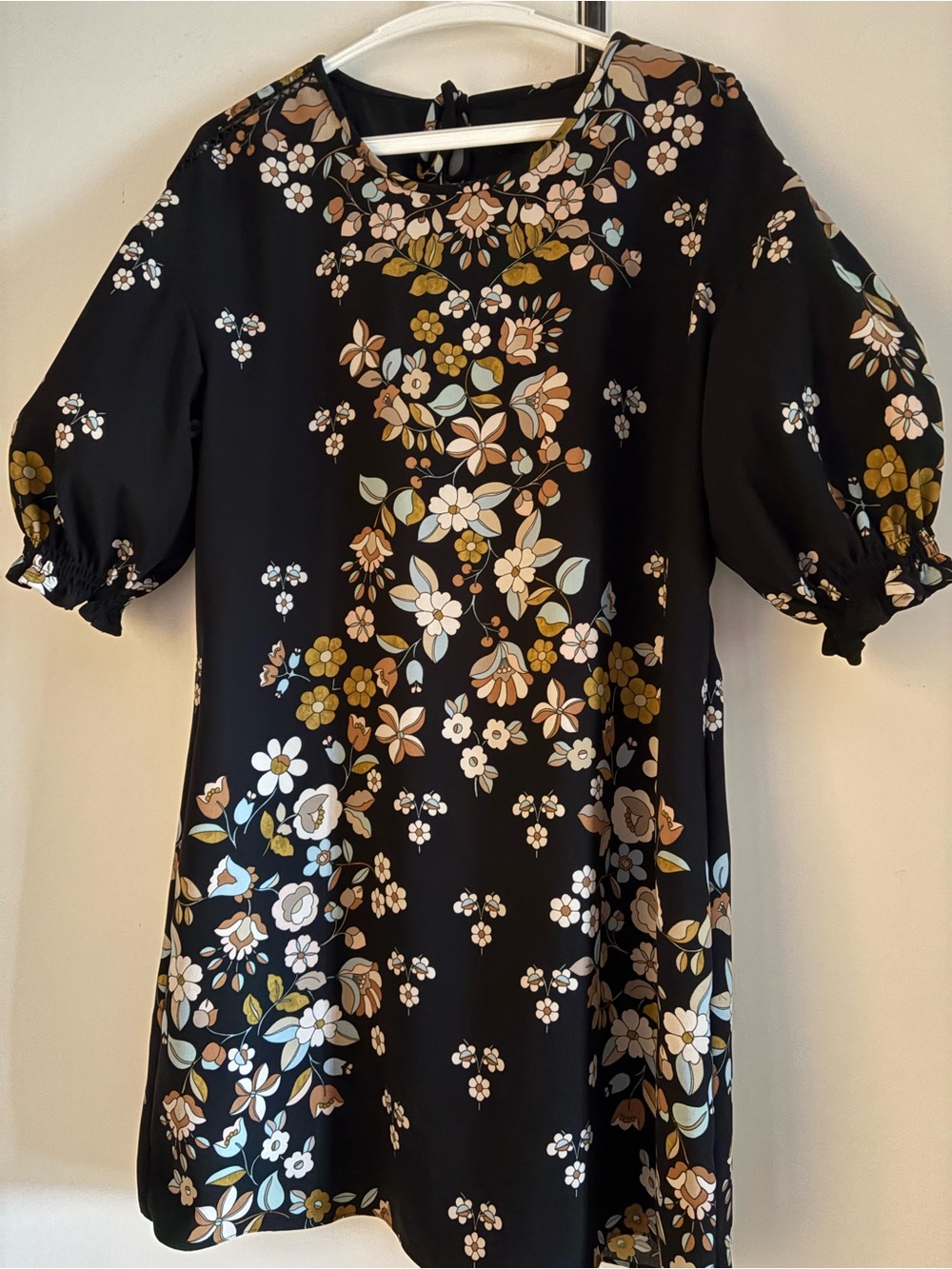 Laundry By Shelli Segal Black Floral Shift Dress